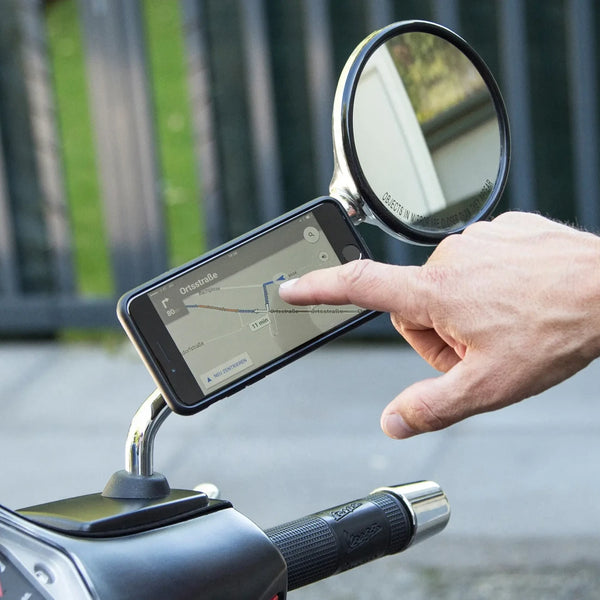 Montaje del smartphone en espejos y tubos